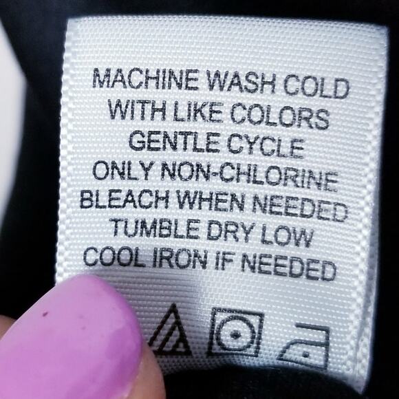 NO COMMENT Black Body-Conscious Fully-Lined Short Sleeve Dress - Size Medium - Picture 7 of 7